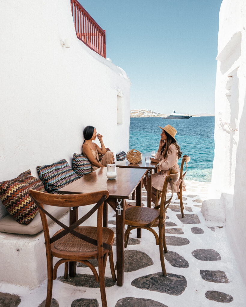 A first-timer's guide to Mykonos, Greece including the best beaches, sunset bars, photo locations, Google map pins, hotels, restaurants and more.