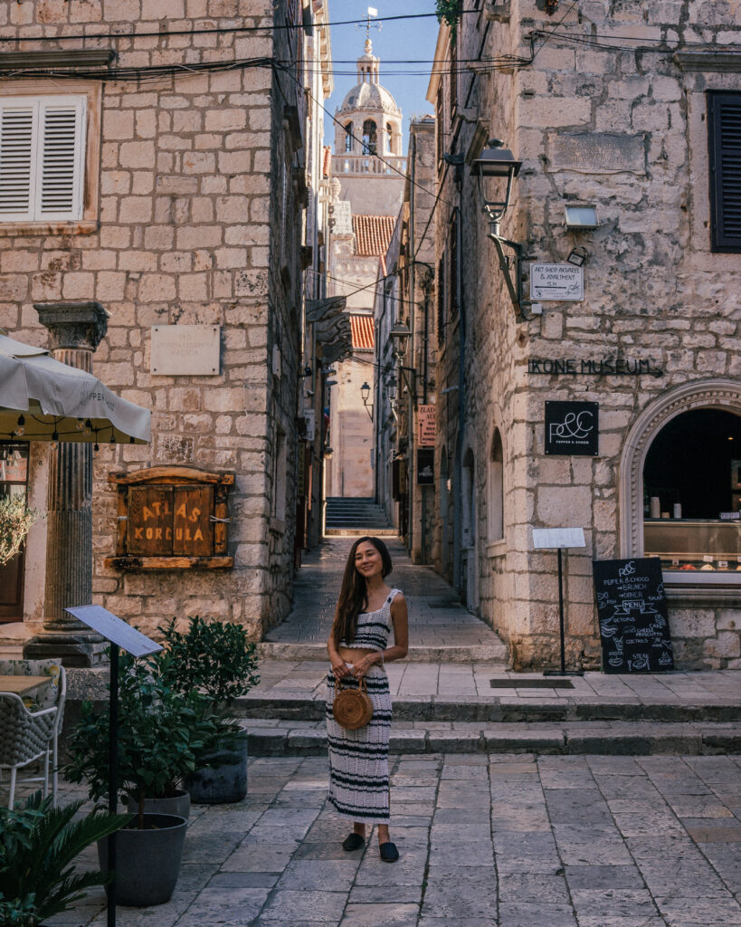 The ultimate travel guide to Korcula, Croatia including the best beaches, places to visit, viewpoints, island day trips, photo locations, hotels, restaurants, Google Map pins and more. 