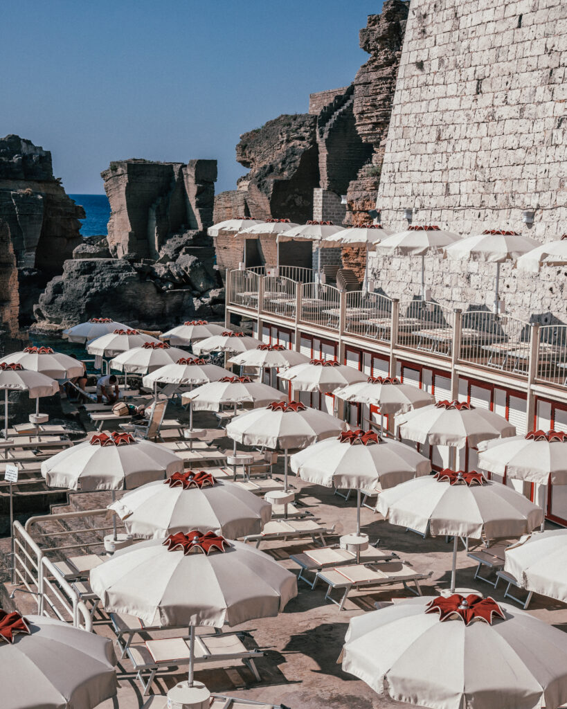 A complete guide the Bagno Marino Archi, the best beach club in Puglia, Italy.