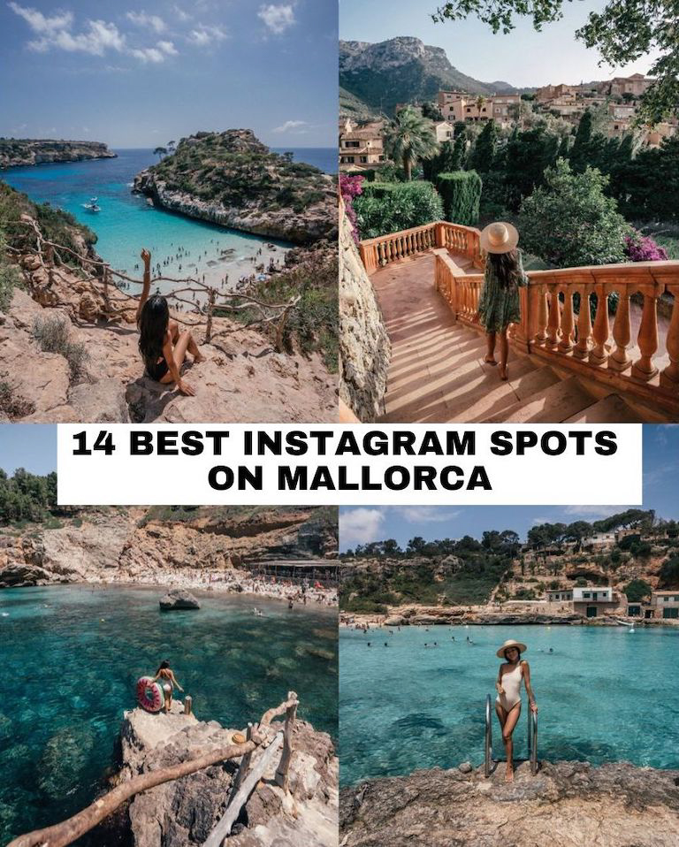 The ultimate guide to the best Mallorca Instagram spots including the prettiest calas, villages, viewpoints, beaches and more.