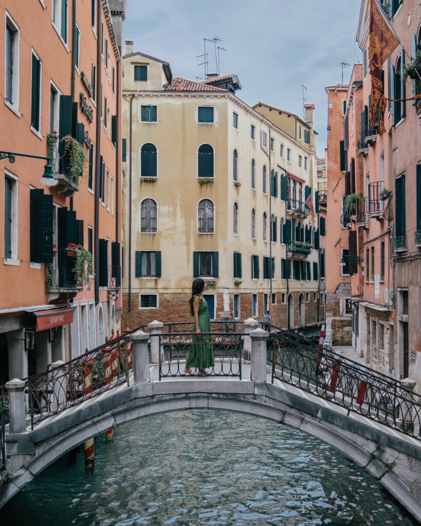 The ultimate photo guide to the 24 best Instagram spots in Venice, Italy including canals, bridges, viewpoints, historic sites and more.