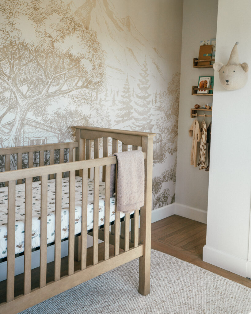 A complete guide to designing a baby nursery from scratch including theme selection, furniture pieces, color palette, accent details and must-have baby items.