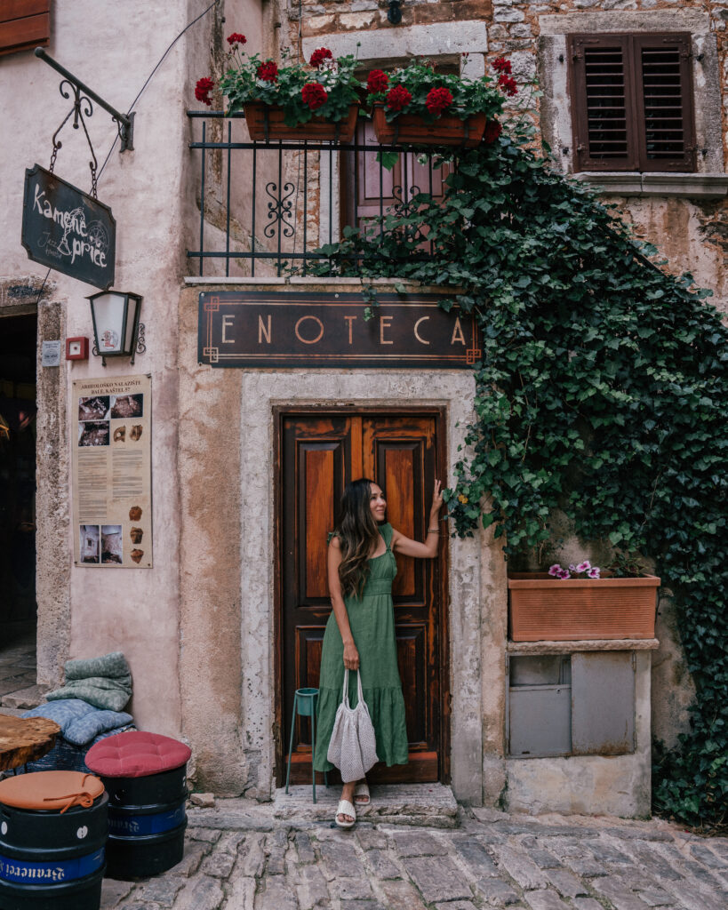 The ultimate seven day itinerary and travel guide for Istria Croatia including stops in Rovinj, Pula, Motovun, Hum, Bale, Grozjan, Brsec and Kamenjack National Park.