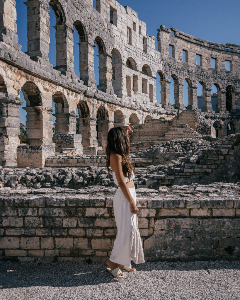 The ultimate seven day itinerary and travel guide for Istria Croatia including stops in Rovinj, Pula, Motovun, Hum, Bale, Grozjan, Brsec and Kamenjack National Park.