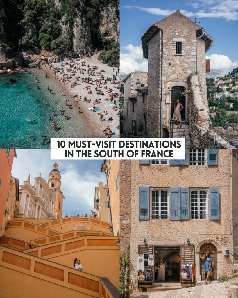 Travel guide to 10 Must-Visit Destinations in the South of France including Menton, Gordes, Moustiers-Sainte-Marie, Eze and more.
