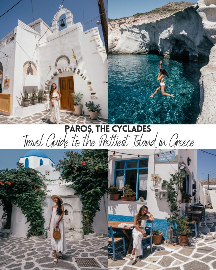 A complete travel guide to Paros, Greece including the best beaches, villages, gelato shops, photo locations, hotels, restaurants, Google Map pins and more.