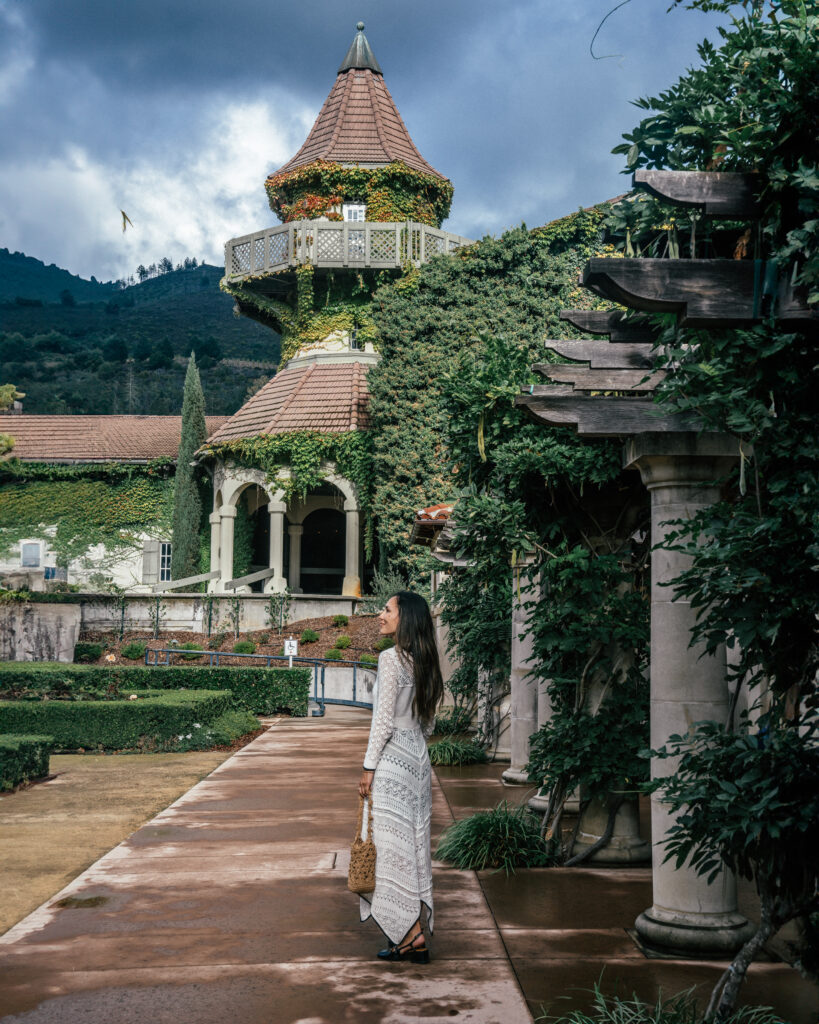 Travel guide to 10 wineries in Napa Valley and Sonoma County that look like Europe including Italy, France and Germany.
