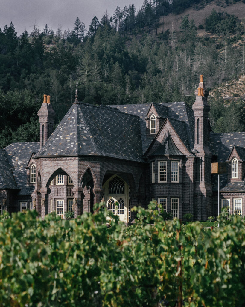 Travel guide to 10 wineries in Napa Valley and Sonoma County that look like Europe including Italy, France and Germany.