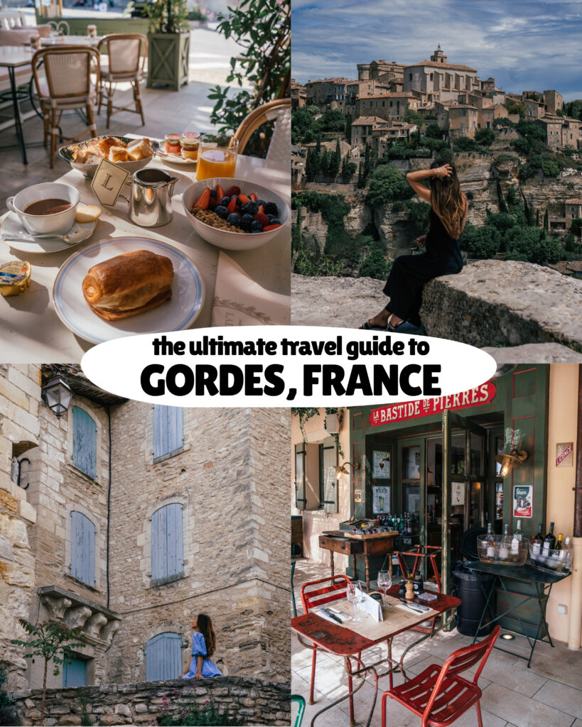 A complete travel guide to Gordes, in Provence including the best viewpoints, sights, hotels, restaurants, cafes and more.