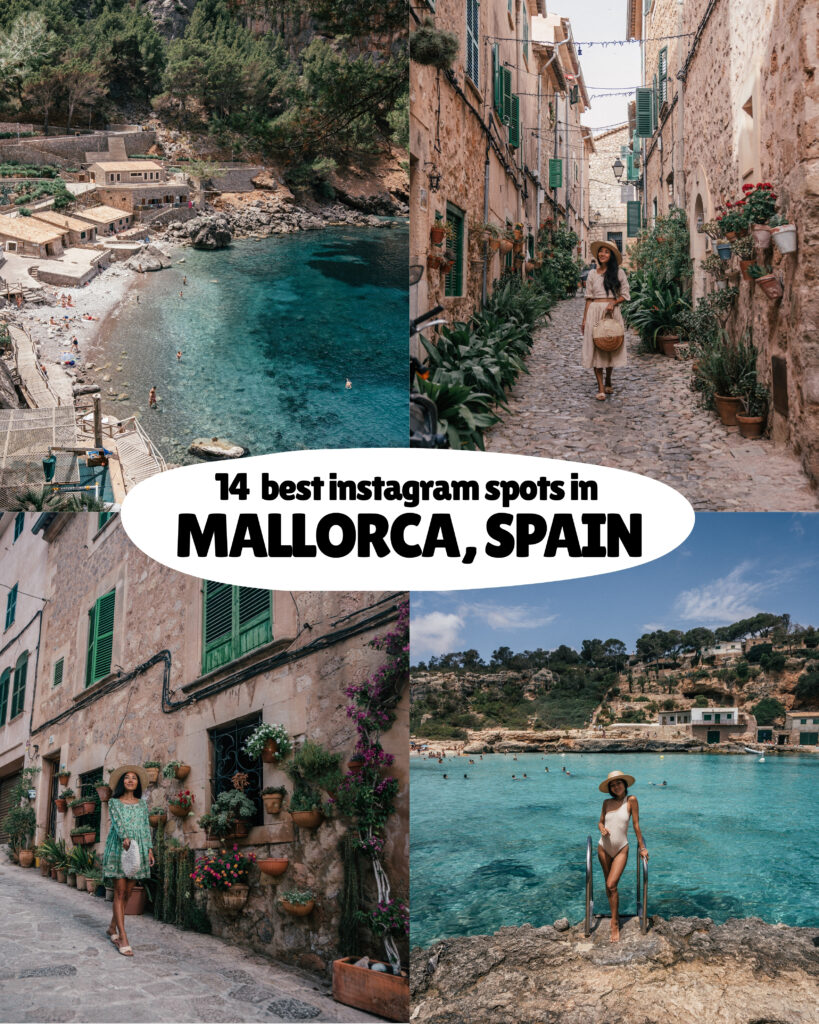 The ultimate guide to the best Mallorca Instagram spots including the prettiest calas, villages, viewpoints, beaches and more.