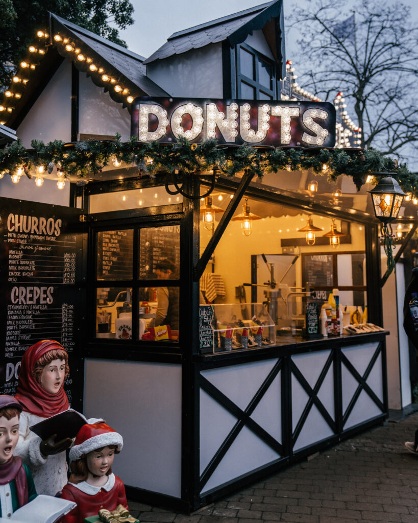 The ultimate travel guide to Christmas season in London including the best Christmas markets, sights, light displays, festive restaurants, hotels and more.