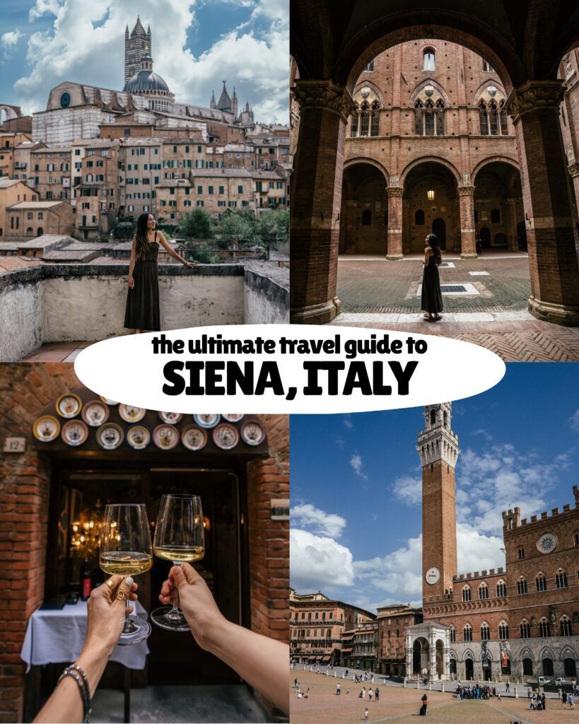 A complete travel guide to Siena, Italy in Tuscany including the best the best places to visit, historical sites, hotels, best Siena viewpoints, restaurants, wine bars, Siena photo locations, travel tips and more.