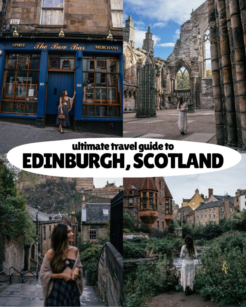 The ultimate travel guide to Edinburgh including the best places to visit, viewpoints, Harry Potter sights, hotels, restaurants, pubs and more. 